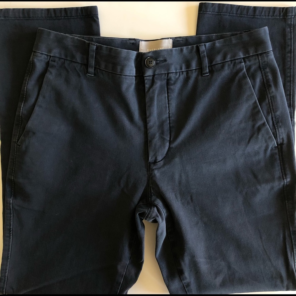 Everlane Navy The Midweight Slim Chino. Sz 31x30 - Picture 7 of 9